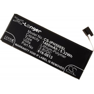 Batera compatible con iPhone 5/ Modelo 616-0611