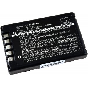 Batera para Lector de cdigos de barras Casio DT-800 / DT-810 / Modelo DT-823LI