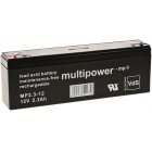 Batera plomo (multipower) MP2,3-12 reemplazo de MP2,2-12 Vds