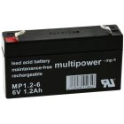 Batera plomo (multipower) MP1,2-6