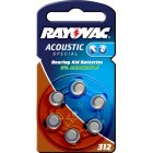 Rayovac Acoustic Special pila de audfono 312 / 312AE / AE312 / DA312 / PR41 / V312AT blster 6uds.