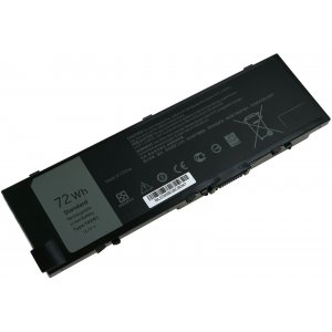 Batera adecuada para porttil Dell Precision 15 7510 Serie, 17 7710 Serie, modelo 0FNY7 entre otros ms