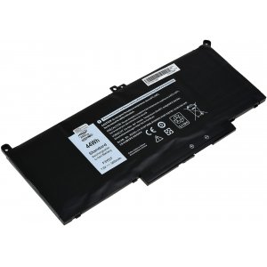 Bater�a est�ndar v�lida para port�til Dell Latitude 12 7290, Latitude 13 7390, Latitude 14 7480, modelo F3YGT