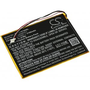 Bateria compatible para Tablet Leapfrog Epic 7 / 31576 / Modelo TLp032CC1