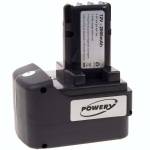 Batera para herramienta Metabo 6.31729 (12V 2000mAh NiMH)