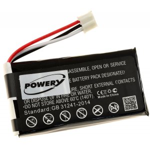 Batera para Altavoz JBL Flip 1 / Modelo AEC653055-2S (Presta atencin a la polaridad y al tipo de conexin!)