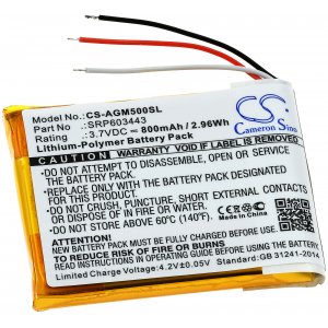 Batera para Auriculares Wireless Astro Gaming A50 / Modelo SRP603443