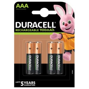 Duracell Duralock Recharge Ultra AAA Micro HR3 Pila Recargable HR03 900mAh blster 4uds.
