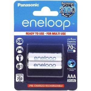 Panasonic eneloop pila recargable AAA blster 2uds. (BK-4MCCE/2BE)
