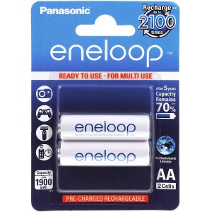 Panasonic eneloop pila recargable AA blster 2uds. (BK-3MCCE/2BE)