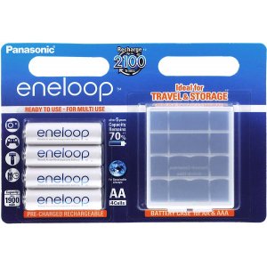 Panasonic eneloop pila recargable AA - blster 4uds. + Schutzbox (BK-3MCDEC4BE)