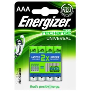 Energizer Universal pilas recargables AAA / HR03 Ready to Use blster 4uds.