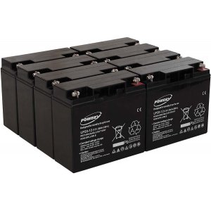 Powery Batera de GEL para SAI APC Smart-UPS SUA5000RMI5U 20Ah (Reemplaza tambin 18Ah)