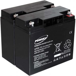 Powery Batera de GEL para SAI APC Smart-UPS RBC7 20Ah (Reemplaza tambin 18Ah)