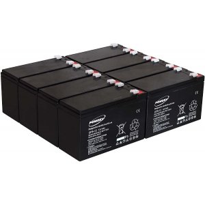 Powery Batera de GEL para SAI APC Smart-UPS SUA3000RMXLI3U 9Ah 12V