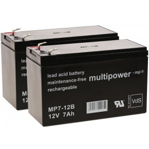 Bater�a de reemplazo (multipower) para SAI APC Smart-UPS 750, APC RBC48 entre otros m�s 12V 7Ah (reemplaza 7,2Ah)
