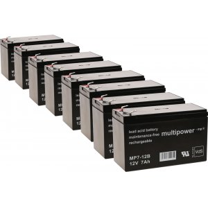 Batera de reemplazo (multipower) para SAI APC Smart-UPS XL 3000 RM 3U / modelo RBC12 entre otros ms 12V 7Ah (reemplaza 7,2Ah)