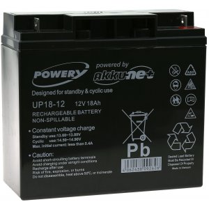 Powery Batera de GEL 12V 18Ah