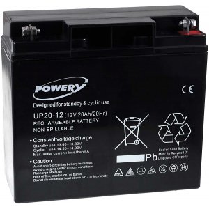 Powery Batera de GEL 12V 20Ah