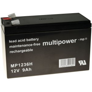 Batera plomo (multipower) MP1236H de tipo de alta descarga