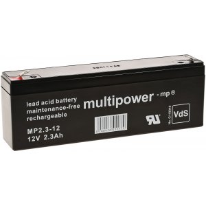 Batera plomo (multipower) MP2,3-12 reemplazo de MP2,2-12 Vds