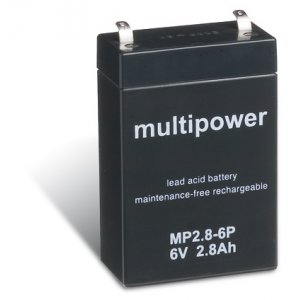 Batera plomo (multipower) MP2,8-6P