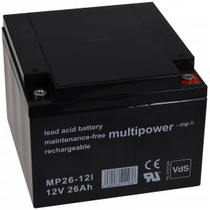 Multipower Batera plomo MP26-12I 12V 26Ah Vds