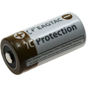 EagleTac CR123 A Li-Ion Batera 16340 (CR123A, RCR123) 750mAh 3,7V IC Protection