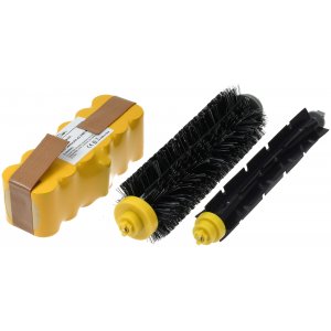 Batera para iRobot Roomba 700/760/770/780 + Pack de Cepillos de Limpieza