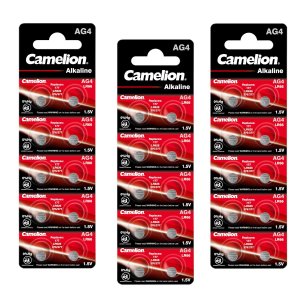 30x Camelion pila de botn LR66 / AG4 / G4 / LR626 / 177 / SR626W / GP77A / 377