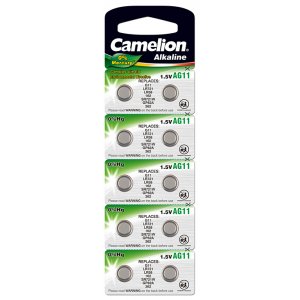 Camelion Pila de botn LR58 / AG11 / G11 / LR721 / 162 / SR721W / GP62A / 362 blster 10uds.