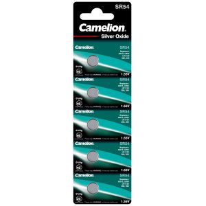 Camelion pila de botn de xido de plata SR54 7 G10 / LR1130 / 389 / SR1130 / 189 blster 5uds.