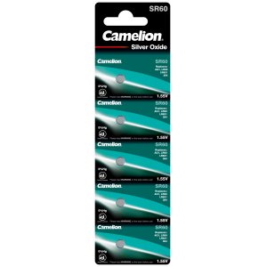 Camelion pila de botn de xido de plata SR60 / SR60W / G1 / LR621 / 364 / SR621 / 164 blster 5uds.