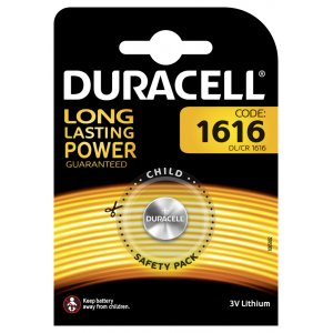 Pila de botn de Litio Duracell DL1616 / CR1616 blster 1Ud.