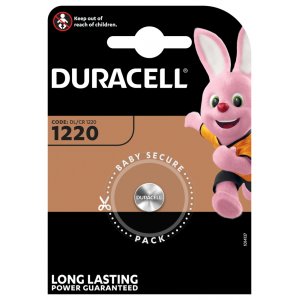 Pila de botn de Litio Duracell DL1220 / CR1220 blster 1Ud.