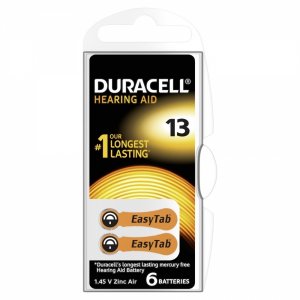 Duracell pila de audfono 13AE / AE13 / DA13 / V13AT / PR48 / PR754 blster 6uds.