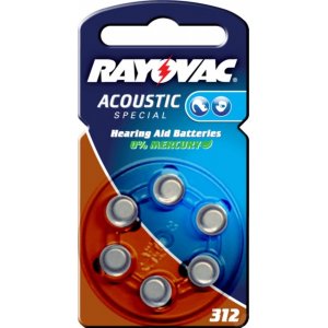 Rayovac Acoustic Special pila de audfono 312 / 312AE / AE312 / DA312 / PR41 / V312AT blster 6uds.