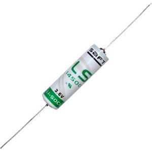 Pila de Litio Saft LS14500 Mignon/AA 3,6Volt con terminales axiales para soldar