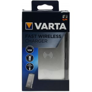VARTA Cargador rpido inalmbrico para smartphones y mviles con Qi (carga inalmbrica), 2A, 10W