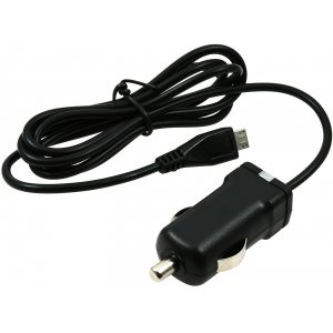 Powery Cargador de Coche con Micro-USB 1A Negro