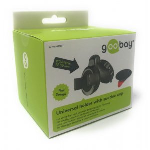 Goobay Soporte de coche para Smartphones y Mviles con 5,2cm-9cm de ancho