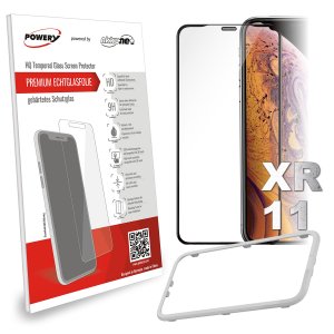 Película de protección de pantalla vidrio de seguridad compatible con iPhone  XR, iPhone 11, protección contra el polvo para altavoz 2.5D *   - Tienda de pilas y baterías de calidad baratos