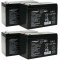 Powery Batera de GEL para SAI APC RBC 24