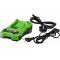Cargador para taladro de batería Greenworks G-24 / modelo de batería 29852, 29322, 29842 Cargador para taladro de batería Greenworks G-24 / modelo de batería 29852, 29322, 29842