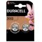 Pila de botn de Litio Duracell CR2032 DL2032 blster 2uds.