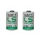 2x Pila de litio Saft LS14250 1/2AA 3,6Volt