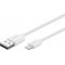 Goobay Lightning MFi / USB Cable de Sincronizacin y Carga compatible con iPhone/iPad Blanco