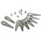 9x Cuchillas de reemplazo / cuchillas de corte (1,00mm) para Bosch Indego robot cortacsped