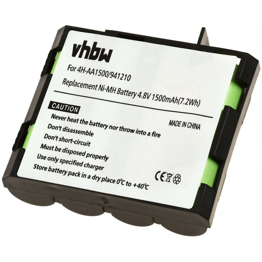 vhbw NiMH batería 1500mAh (4.8V) para tecnología médica como