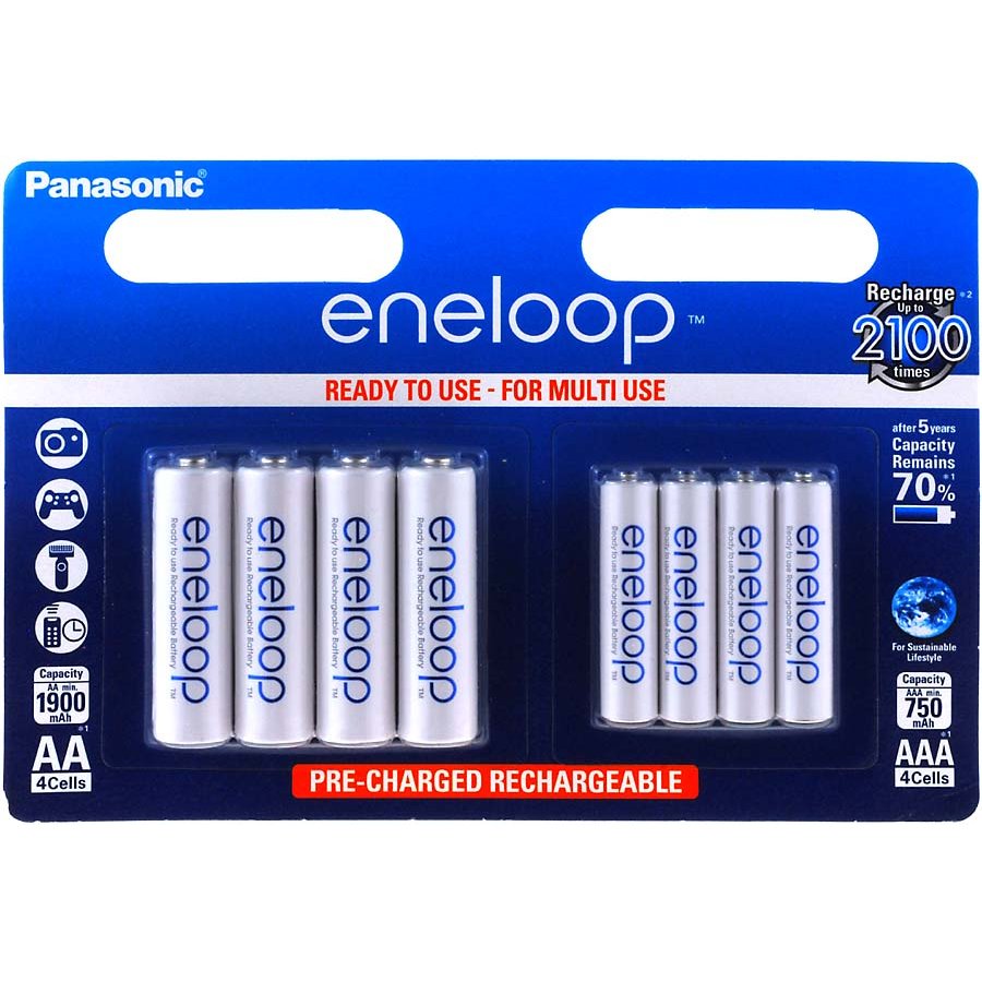 Panasonic eneloop pila recargable AA / AAA - 2x blíster 4uds. / Modelo  BK-KJMCCE44E *  - Tienda de pilas y baterías de calidad  baratos